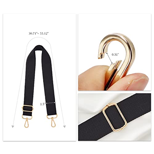 Image of TANOSII Wide Purse Strap Adjustable Replacement Shoulder Crossbody Strap Handbag Strap
