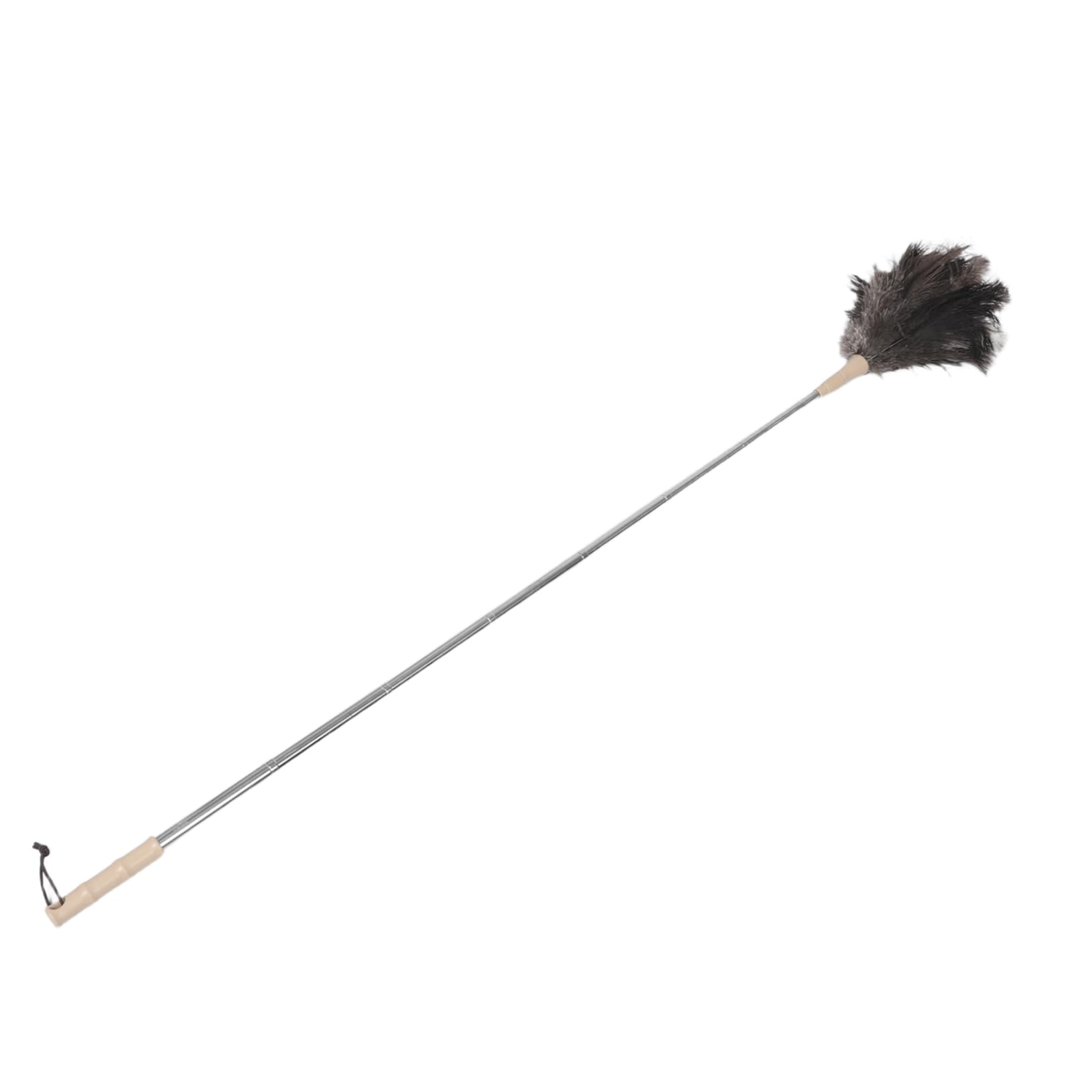 MERRYHAPY Ostrich Duster with Telescoping Handle Reusable Fan Cleaner Duster for High Ceilings Blinds Cobwebs and Office Spaces Convenient Detachable Design for and Versatile Cleaning
