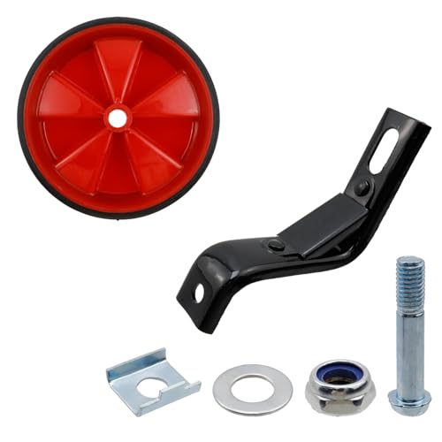 Image of Pair of Black Bicycle Auxiliary Wheel Children's Bicycle Accessories,Training Wheels Kids Bike Children Training Bike Wheel