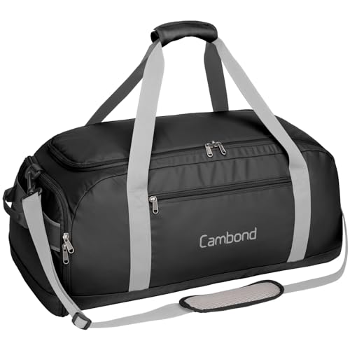 Cambond 60L Travel Duffle Bag with Shoe Compartment