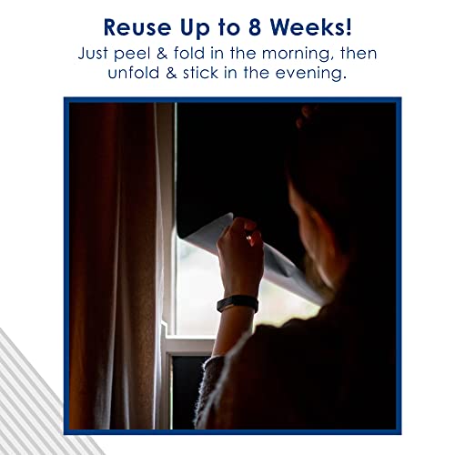 Temporary Blinds for Windows - Static Black Out Blinds for Bedroom, Travels, Office, & Nursery Room - 8 Metres Blackout Blind by Magic Whiteboard - Cosy Home Interiors Temporary Blinds for Windows - Static Black Out Blinds for Bedroom, Travels, Office, & Nursery Room - 8 Metres Blackout Blind by Magic Whiteboard - Image 6