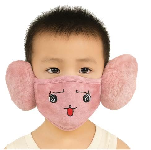 Winter Face Mask with Plush Ear Muffs for Kids | Soft, Warm & Skin-Friendly | Boys & Girls (3–10 Years) | Pack of 1-image-43