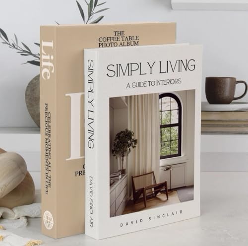 Xydedoing Decorative Books for Home Decor,2 Pcs Modern Minimalist Faux Book for Home Decoration,Coffee Table Decor,Living Room Aesthetic Accent - Image 4