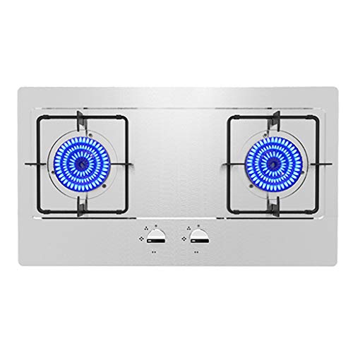 Estufa a gas empotrable 2 puestos 4.8kW acero inoxidable