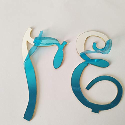 Elegant Mirror Acrylic Wedding Standing Table Numbers,Wedding Table Numbers Sign, Mirrored Wedding Table Decor (Gold, Number 1-20)