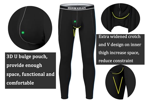 Mens Long Johns Thermal Underwear Size M-2XL4