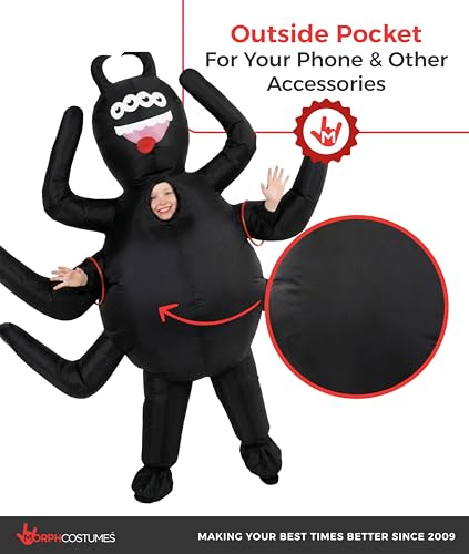 Disfraz inflable de araña para niños miniatura 2