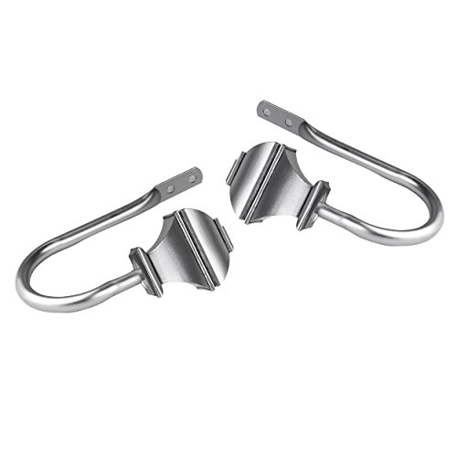 Rod Desyne Moyat Holdback Pair - Satin Nickel