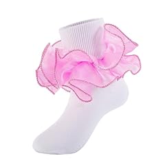 Pink Ruffles - 1 Pair