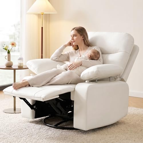 Nursery Glider Recliner with Adjustable Armrests