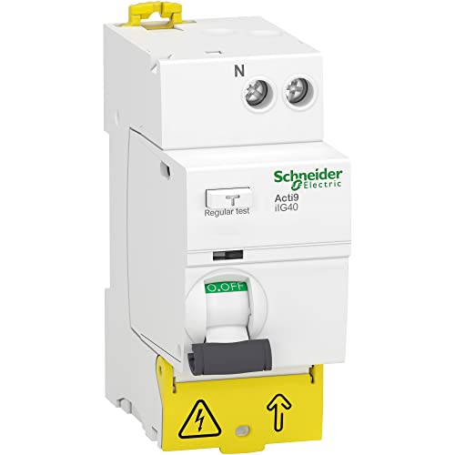 Schneider Electric - Acti9 iIG40 - interrupteur différentiel tête de groupe - 1P+N 40A 30mA type AC - A9R67640