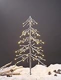 Lightshare 3 Feet 72L LED Fir Snow Tree,Home/Festival/Party/Christmas,Indoor and Outdoor Use,Warm White