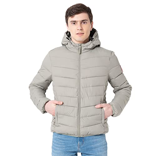 Image of Red Tape Men Polyester Standard Length Solid Padded Jacket