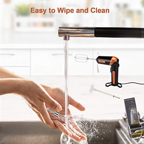 Hand Mixer Electric,Handheld Stick Mixer Egg Beater Set W/Ac, Stainless Steel Egg Whisk, Bpa-Free Beater, Drink Mixer Attachment, Rotatable Angle Hand Kitchen Mixer For Coffee #TOP4