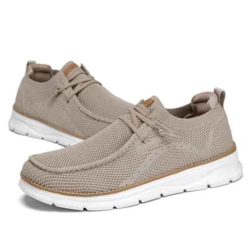 Image of Mens Casual Loafers Shoes Slip On Fashion Walking Dress Sneakers Business Oxfords Work Lightweight Soft Sole Zapatos