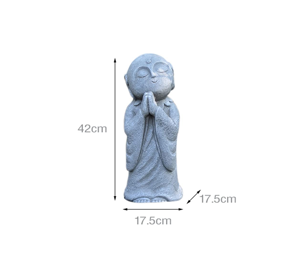Le Grand Jizo Statue, Zen Statue de Bouddha pour Votre Jardin, Décoration extérieure Ornements