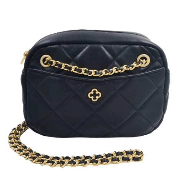 BOLSA TRANSVERSAL FEMININA CAPODARTE ALÇA CORRENTE 4605582 (Preto)