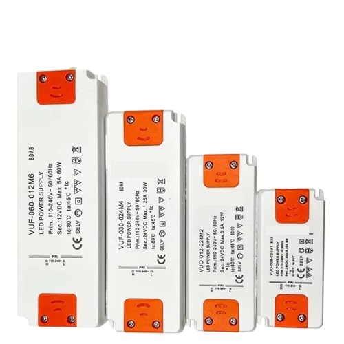 Adaptateur AC DC 12V alimentation LED mince 6W pour ruban et réglette