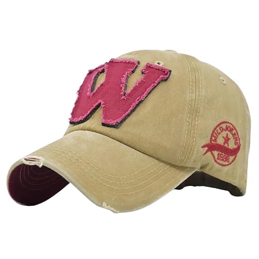 Image of kill off W Cap Baseball Cap Men hat Base Ball Embroidered Vintage Style hat Adjustable W Letter Caps Unisex Baseball Cotton