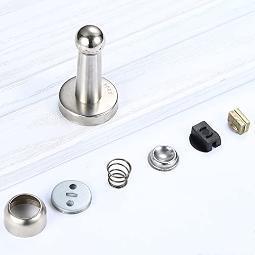 6 pacotes de rolha de porta magnética, suporte de porta magnético de aço inoxidável, rolha de porta