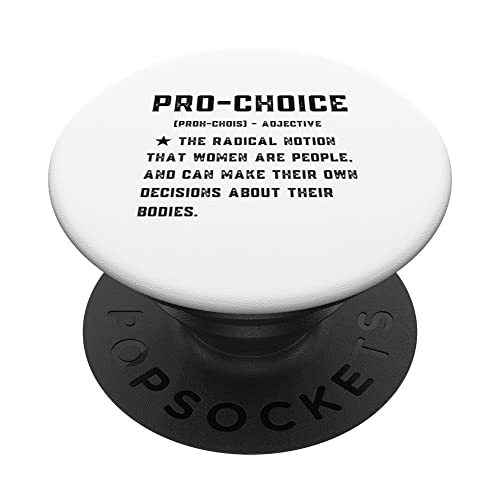 Vintage Pro Choice Definición Mujeres Feministas Derecho Mi Elección PopSockets PopGrip Intercambiable