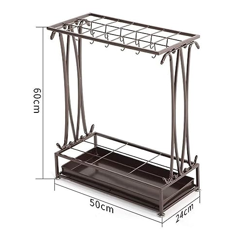 Support de rangement porte-parapluie indépendant avec plateau
