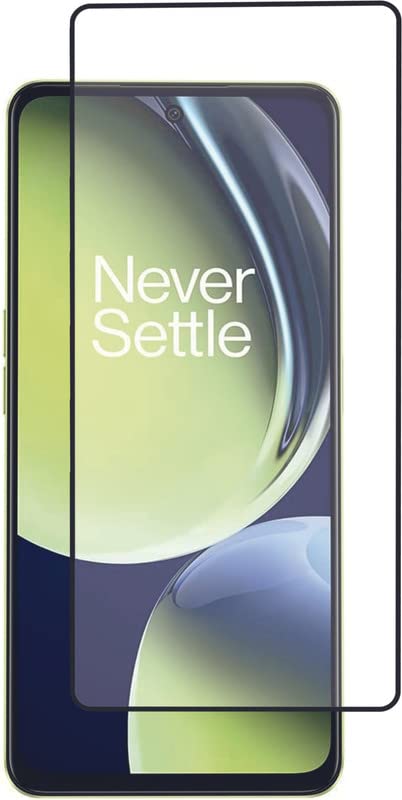Image of Casodon Tempered Glass Screen Protector Guard for Oneplus Nord CE 3 Lite 5G with Easy Installation Kit (Black)