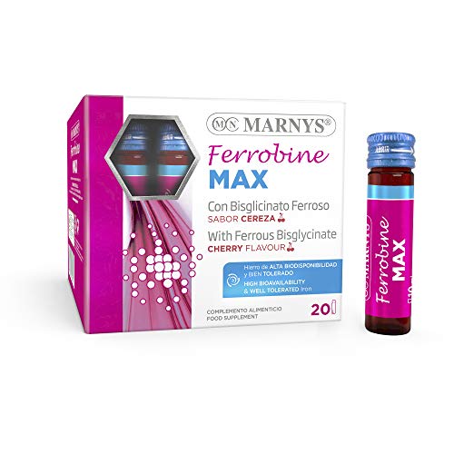 MARNYS Ferrobine MAX Hierro, Zinc y Vitaminas 20 Viales