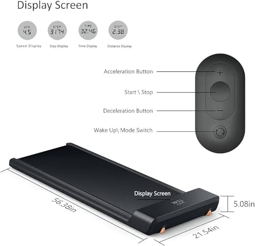 Image of WALKINGPAD A1Pro Foldable Walking Pad Treadmill for Home Office, Under Desk Treadmill with Adaptive Speed Control, Compact Design for Small Spaces, No Assembly Needed