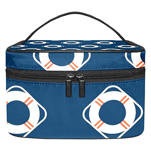 Lifebuoy Blue Travel Makeup Bag for Women and Girls Beauty Bag Cosmetics Pouch Bags