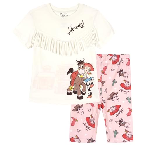Image of Disney Girls' 2-Piece T-Shirt and Bike Shorts Set for Baby & Kids