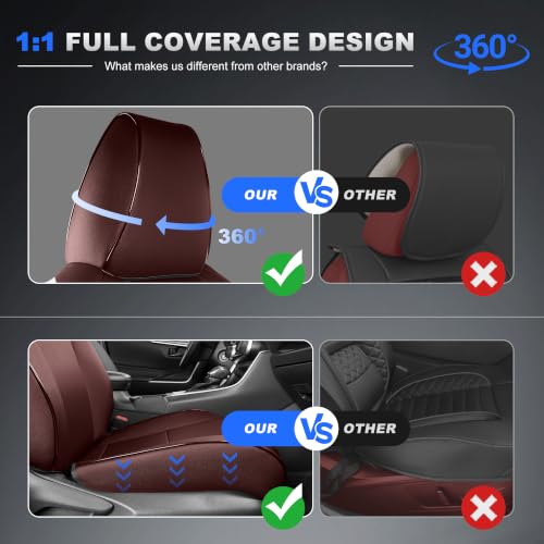 Image of AOMSAZTO Custom Fit Seat Covers for Toyota RAV4 2019 2020-2025 Front&Rear