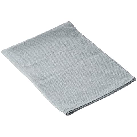 LinenMe Waffle Hand Towels, Linen, Ice Blue, 50 x 70 cm Cover