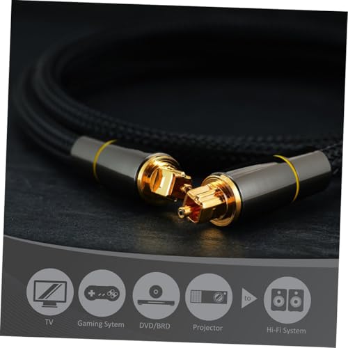 Cable óptico de audio digital con señal sin pérdidas para sonido Hi-Fi 7