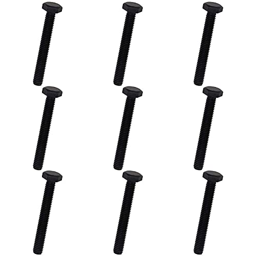 Image of Aicosineg M4 x 30mm Carbon Steel Grade 8.8 External Hex Head Screw Bolts Metric Thread Hexagon Bolts Fastener, 33 x 7 x 7mm (Lx W x H) for Hardware Furniture Machinery Black 50pcs
