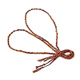 [ATK21] （2本セット）ダークカラー ペア カップル ミサンガ Missanga アンクレット お守り コットンコードアンクレット メンズ レディース ユニセックス アクセサリー (Orange × Wine × Rose)