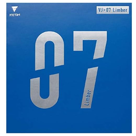 Victas VJ07 Table Tennis Rubber 0040 020721 Limber Speed Tension Soft Back Red (0040) 2.0