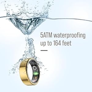 Herz P1 Smart Ring for Women & Men - (Size 9) 24/7 Health Metrics Fitness Ring, Tracks 20+ Biometrics, 6 Day Battery Life, Waterproof Stainless Steel, Free APP for iOS Android, No Subscription — photo 4 of 6