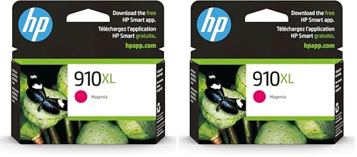 Image of HP 910XL Magenta High-Yield Ink Cartridge | Works with OfficeJet 8010,8020 Series,OfficeJet Pro 8020,8030 Series | Eligible for Instant Ink-| 3YL64AN,(Pack of 2)