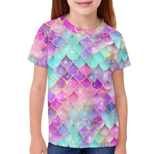 Image of ENLACHIC Girls Teens Pink Flamingo Printed Summer Short Sleeve T-Shirts Cute 3-16 Years