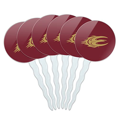 Elon University Primary Logo Cupcake Picks Toppers Decoration Set of 6