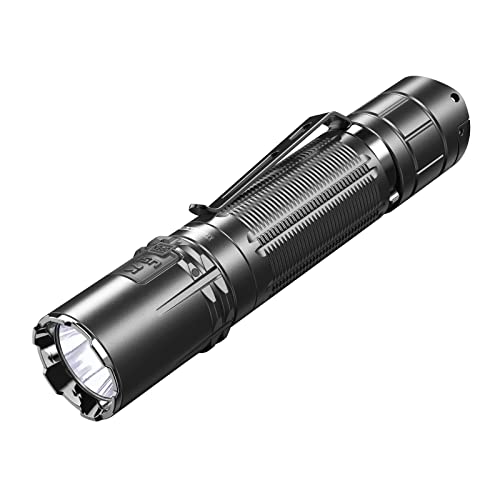 klarus XT2CR Pro 2100 Lumen Taschenlampe Super helle Wiederaufladbare Dual-Tail-Schalter Taschenlampe mit Batterie und Holster Cover