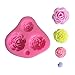 HOOPO Rose Flower Candy Silicone Molds, Cake Baking MoldCake Fondant Mold for Chocolate