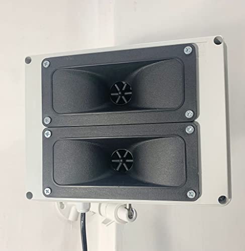 Repelente profesional de ultrasonidos para exteriores de 220 voltios de uso continuo - control de plagas Versión mejorada Aves