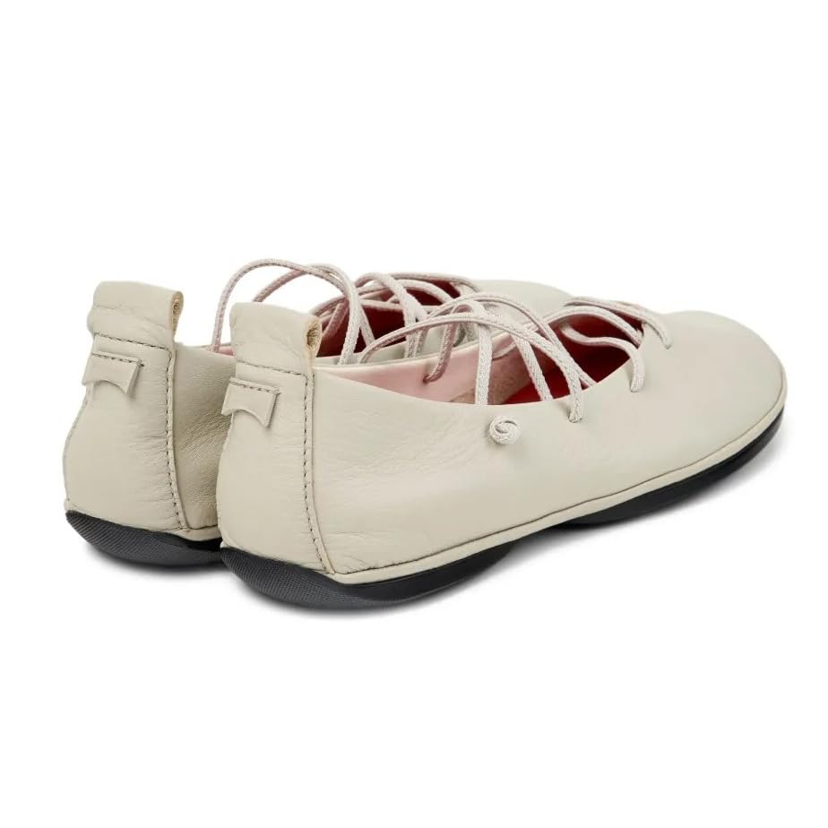 Women's Lace-Up Ballet Flats Leather Round Toe Ballerina Shoes Comfortable Slip-On Loafers Casual Work Flat Pumps for Office Vacation Shopping3