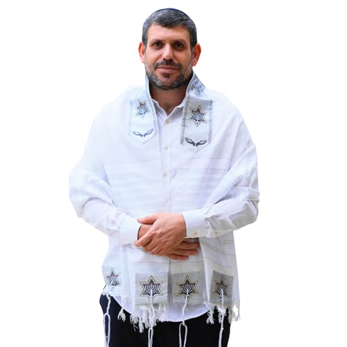 Tallit Prayer Shawl with Matching Bag 24
