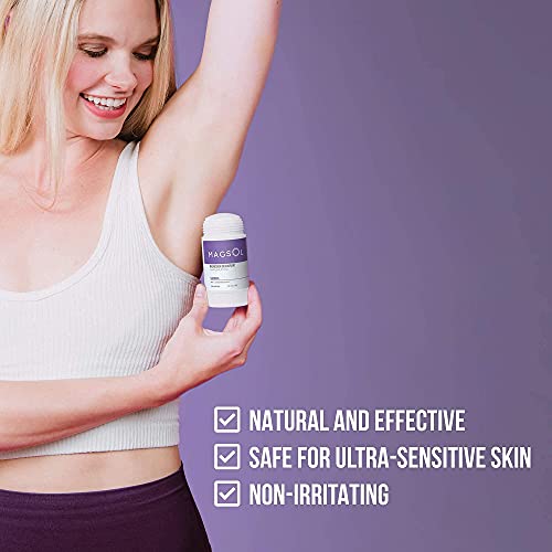 Magsol Natural Deodorant For Men & Women - Mens Deodorant With Magnesium - Perfect For Ultra Sensitive Skin, Aluminum Free Deodorant For Women, Baking Soda Free (2 Pack: Lavender & Sandalwood) #TOP3