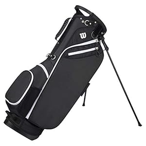 Wilson Golf Bolsa de Transporte W, Soporte Integrado, Negro, WGB3309BL