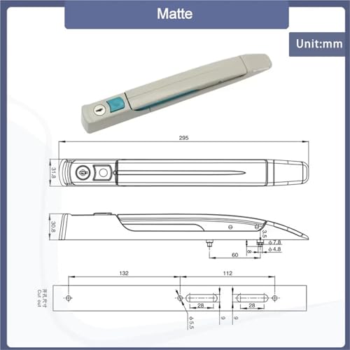 Serrure à levier rotative pour boîtier de distribution d'instruments