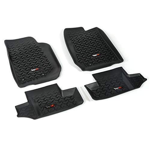 Buy 1 get 1 Rugged Ridge 12987.03 Floor Liner, Front/Rear; Black, 2007-2018 Jeep Wrangler JK 2 Dr